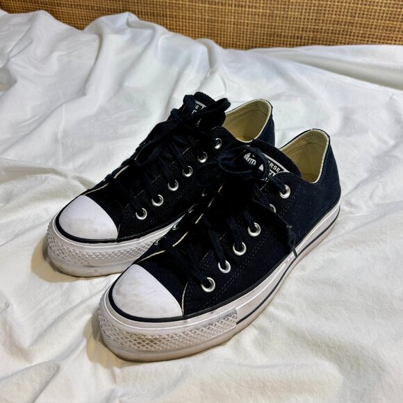 Converse Chuck Taylor® All Star® Platform Sneaker (Women) in Black - Picture 1 of 8